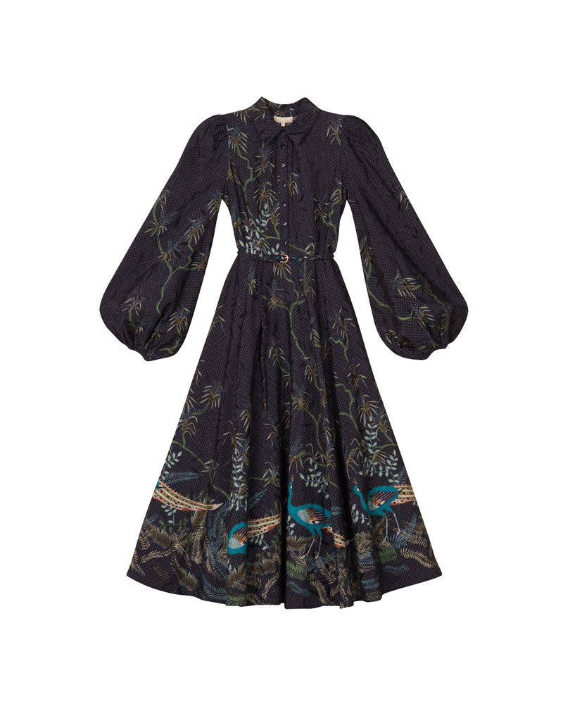 Jacquard Midi Dress