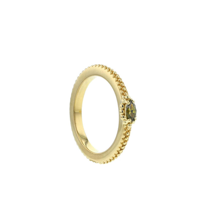 Sculpture ring, peridot