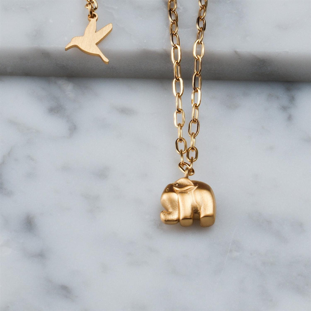 Baby elephant necklace
