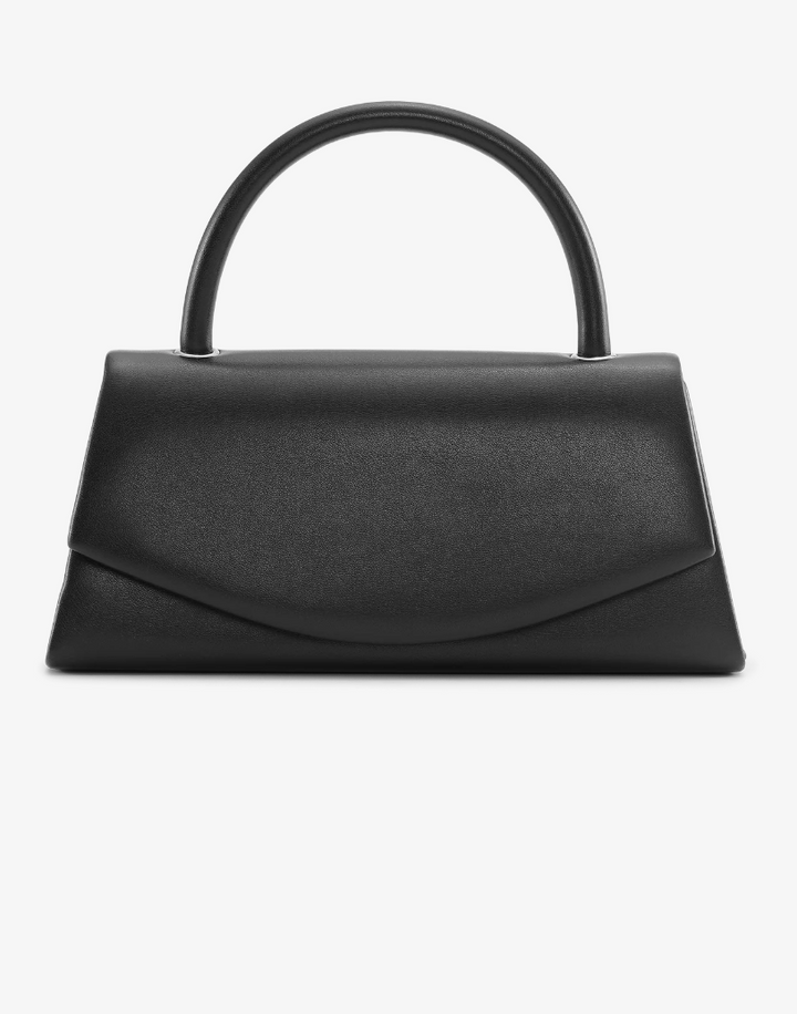 Overlapping Closure Handbag - Top handle