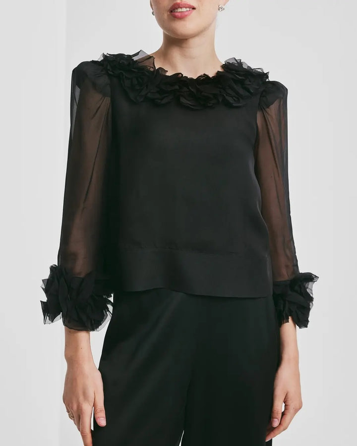Organza Frilly Top