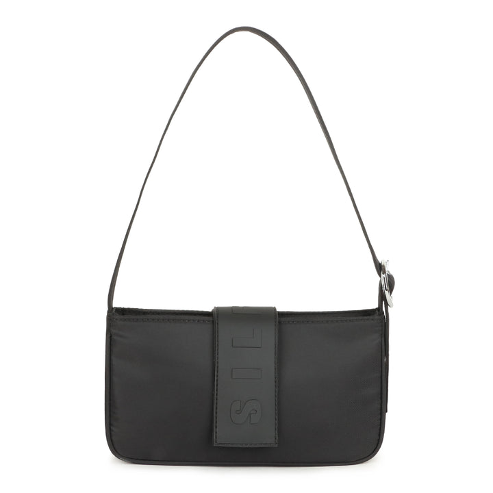 Yasmin recycled shoulder bag - black