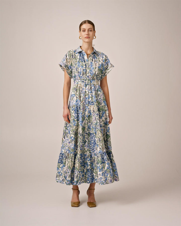 Poplin Shirt Dress Delightful garden