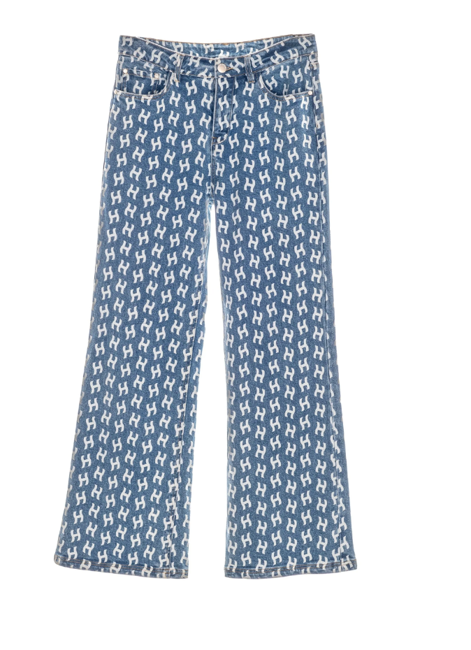 Megan Wide Leg Printed Jeans