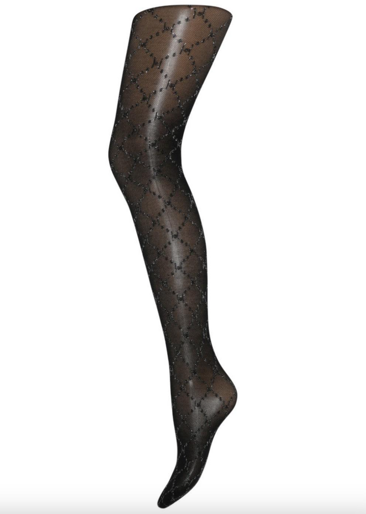 Tights w/lurex Silver