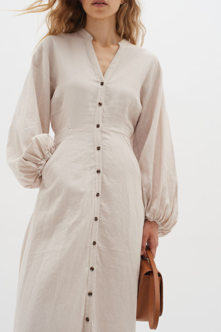 INWEAR PATTIEIW LINEN DRESS - Sesong Summer24