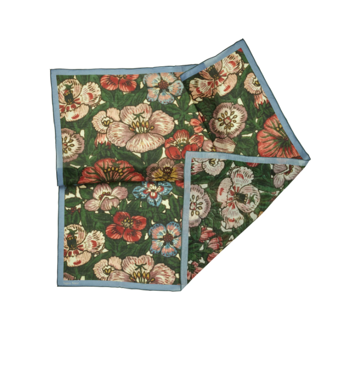 LIGHT GREEN BLOOM SCARF