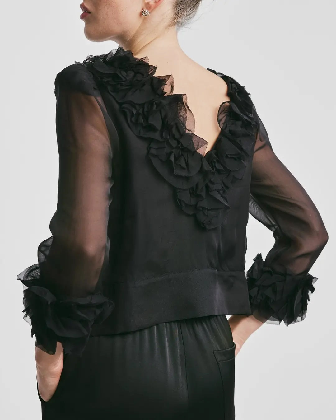 Organza Frilly Top