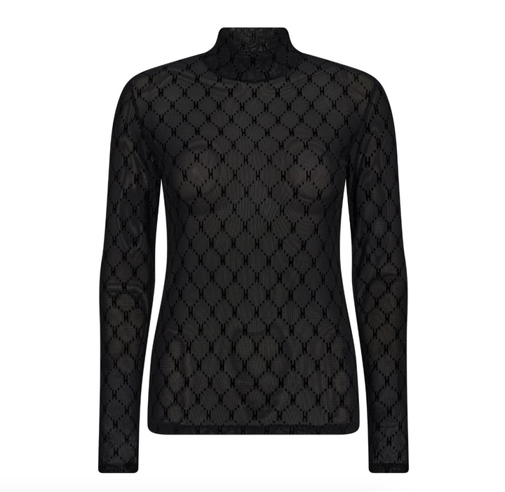 Mesh turtleneck