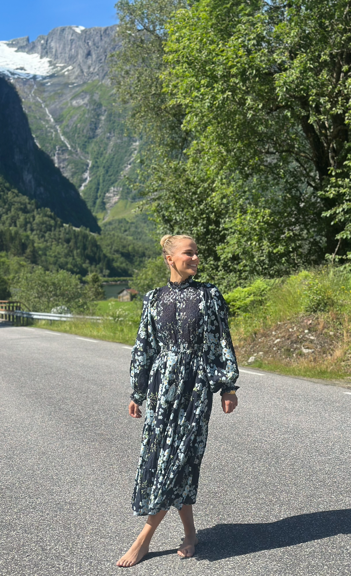 Cotton Slub Midi Dress