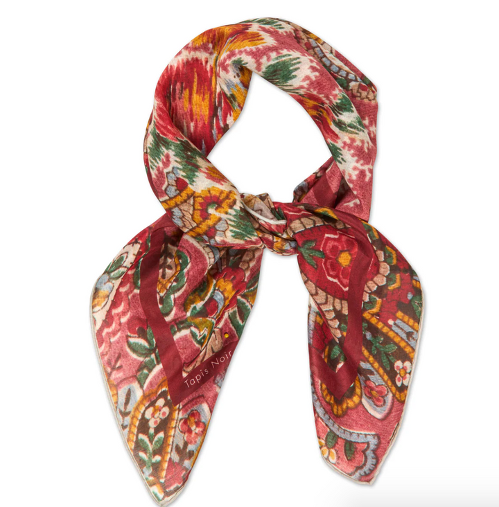 LIGHT PINK PAISLEY SCARF