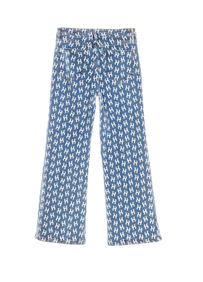 Megan Wide Leg Printed Jeans