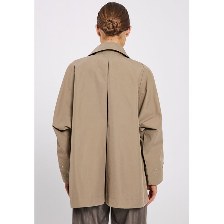 VANA SHORT TRENCH COAT WARM BEIGE