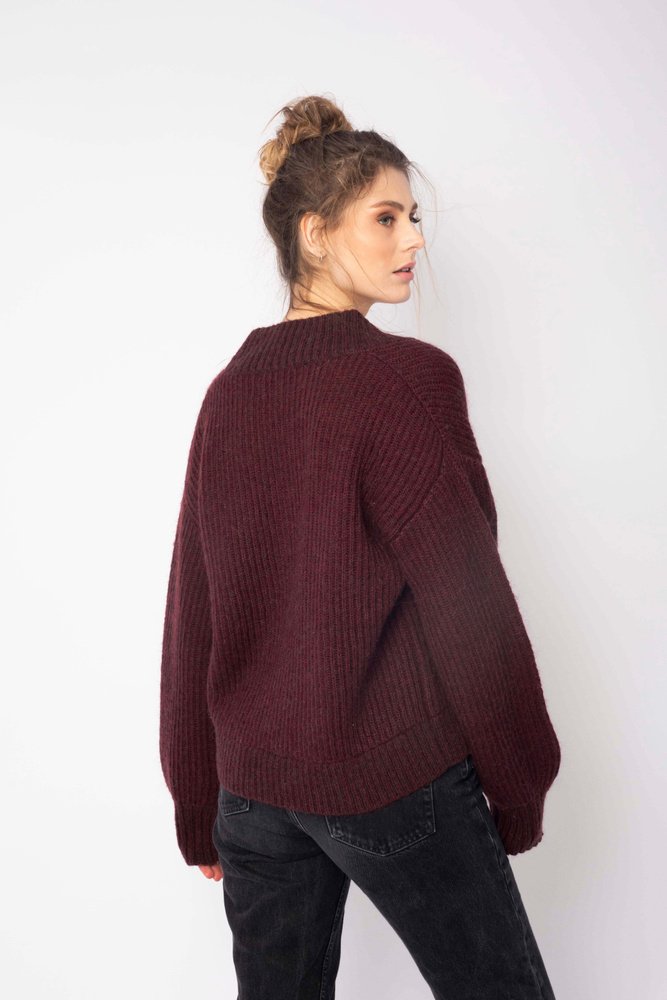 Rikki Cardigan - Bordeaux Melange