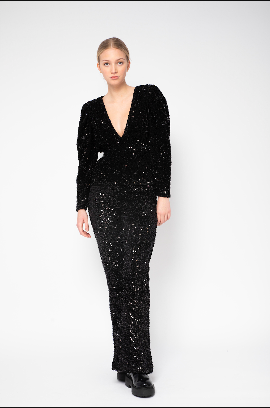 Midnight Sequin Trouser