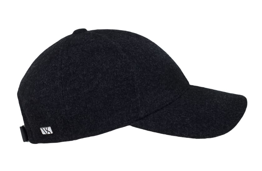 Jade Black Cashmere cap